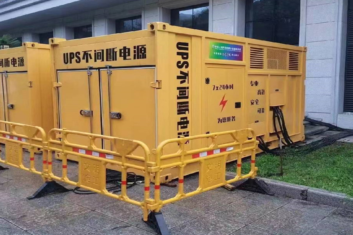 安徽发电机租赁施工现场