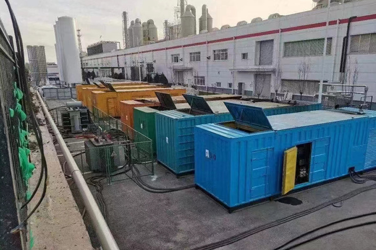 安徽发电机租赁施工现场